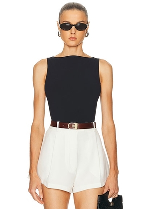 EAVES Rian Bodysuit in Black - Black. Size M (also in L, XL, XS, XXS).