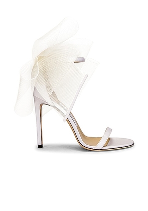 Jimmy Choo Aveline 100 Sandal in Latte - Ivory. Size 35 (also in ).