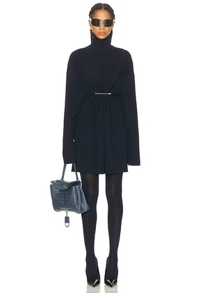 Balenciaga Pinched Mini Dress in Navy - Navy. Size L (also in M, S, XS).