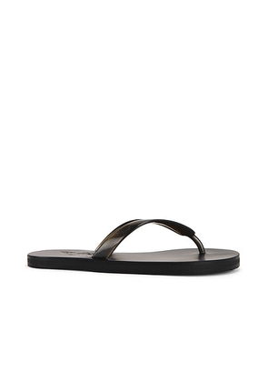 Ancient Greek Sandals Saionara Jelly Sandal in Black - Black. Size 36 (also in 37, 38, 40).
