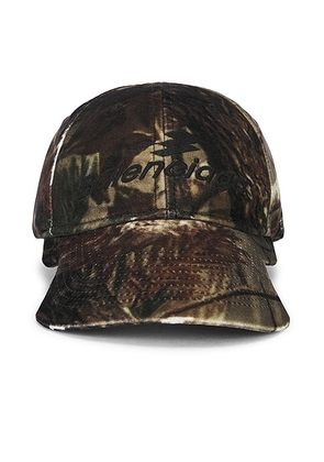 Balenciaga Camo Cap in Brown - Green. Size M (also in L, S).