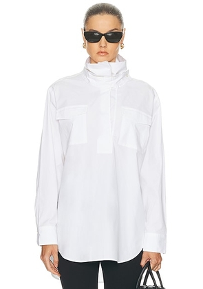 A.L.C. Wells Top in White - White. Size L (also in M, XS).