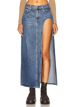 GRLFRND Blanca Maxi Skirt in Crissy Field - Denim-Medium. Size 25 (also in 26).