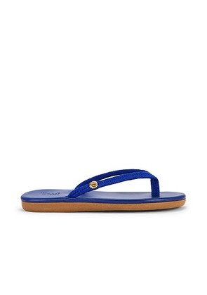 Ancient Greek Sandals Saionara Rope Sandal in Blue - Royal. Size 36 (also in 37, 38, 39, 40, 41).