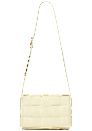 bottega veneta Bottega Veneta Padded Cassette Crossbody Bag in Zest Washed & Gold - Cream. Size all.