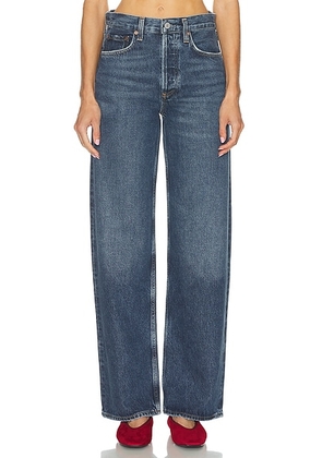 AGOLDE Arc Loose Wide Jeans in Shortwave - Blue. Size 23 (also in 24, 25, 26, 27, 28, 29, 30, 31, 32, 33, 34).