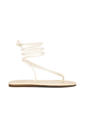 Ancient Greek Sandals Sfendoni Sandal in Off White - Ivory. Size 38 (also in 37, 39, 40, 41).