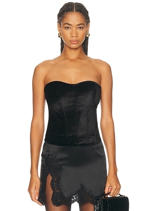 Citizens of Humanity Darya Corset Top in Black - Black. Size L (also in M, S, XS).