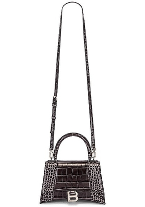 balenciaga Balenciaga Small Hourglass Top Handle Bag in Dark Grey - Grey. Size all.