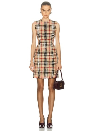 Burberry Abigail Mini Dress in Sand IP Check - Beige. Size 2 (also in 4, 6).