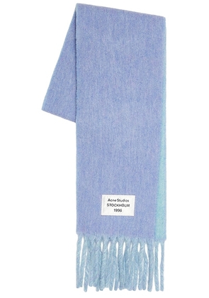 Acne Studios Volly Scarf in Blue & Light Blue - Blue. Size all.