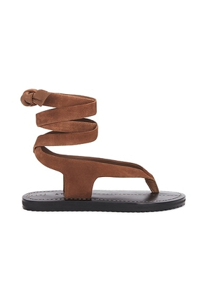 A.EMERY Elmer Sandal in Cognac Suede - Cognac. Size 35 (also in 36, 37, 38, 39).