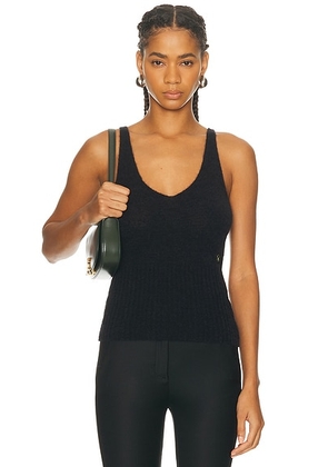 Blumarine Knit Tank Top in Black - Black. Size S (also in M, XS).