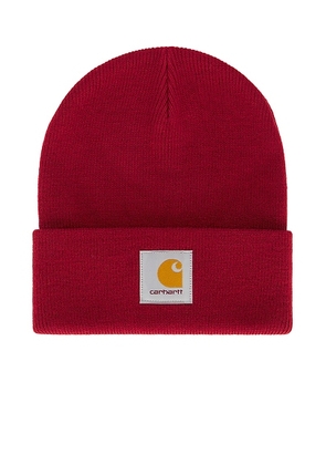Carhartt WIP Short Watch Hat in Scarlet - Red. Size all.
