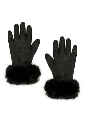 By Malene Birger Genna Glove in Black - Black. Size L (also in ).