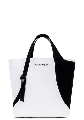 alexander mcqueen Alexander McQueen Harness Tote in Off White & Black - White. Size all.