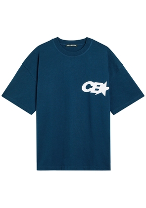 Cole Buxton Star Racing Logo-print Cotton T-shirt - Navy - Xxl