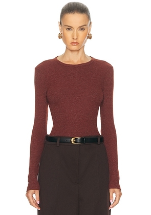 AGOLDE Delphi Slim Tee in Brick - Brick. Size L (also in M, S, XS).