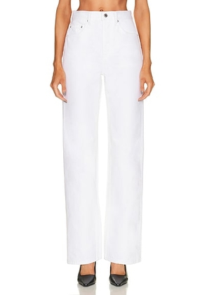 GRLFRND Brooklyn Straight Jeans in Sierra - White. Size 32 (also in ).
