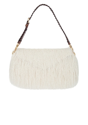 Dries Van Noten Envelope Bag in Ivory - Ivory. Size all.