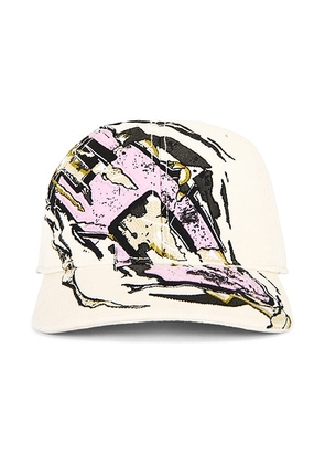 Diesel C-Eiffel Cap in Medium & White - Cream. Size 1 (also in 2).