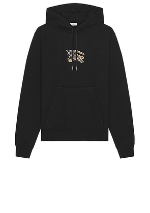 Burberry Simon EKD Hoodie in Black - Black. Size M (also in L, S, XL/1X, XXL/2X).