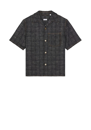 Burberry Denim Short Sleeve Shirt in Indigo Check - Blue. Size M (also in L, XXL/2X).