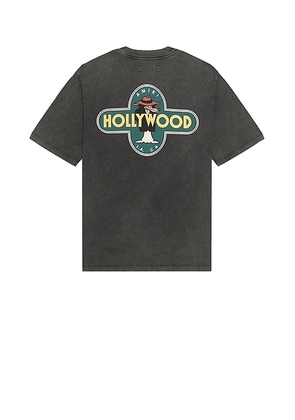 Amiri Hollywood Wolf Tee in Black - Black. Size L (also in M, S, XL/1X, XXL/2X).