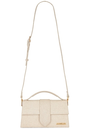 JACQUEMUS Le Grand Bambino Bag in Light Greige - Beige. Size all.