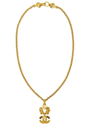 chanel Chanel 1997 Coco Mark Necklace in Gold - Metallic Gold. Size all.