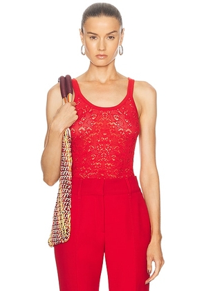 Gabriela Hearst Pontus Tank Top in Scarlet Red - Red. Size L (also in ).