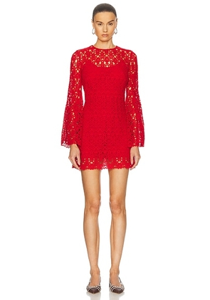 Gabriela Hearst Archie Dress in Scarlet Red - Red. Size 38 (also in 36).