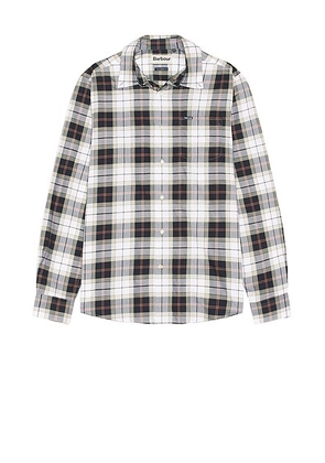 Barbour Wetheram Tailored Tartan Shirt in Riverstone Tartan - Blue. Size L (also in M, S, XL/1X).