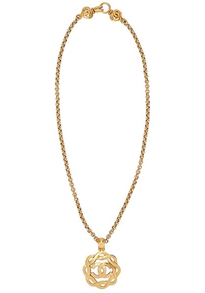 chanel Chanel 1997 Coco Mark Necklace in Gold - Metallic Gold. Size all.