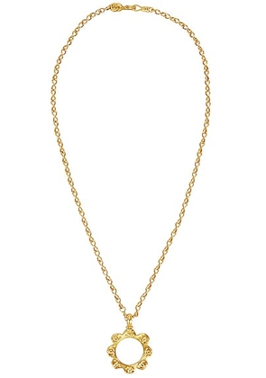 chanel Chanel 1996 Magnifying Glass Necklace in Gold - Metallic Gold. Size all.