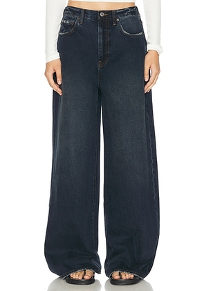 GRLFRND Rowan Oversized Baggy Jeans in Goleta - Denim-Dark. Size 24 (also in 23, 25, 26, 27, 28, 29).
