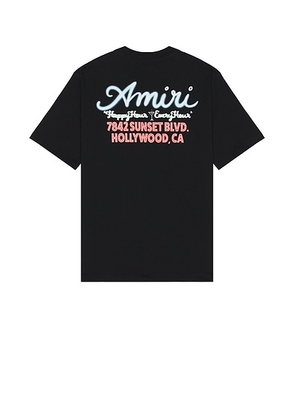 Amiri Neon Lights Oversized Tee in Black - Black. Size L (also in M, S, XL/1X, XXL/2X).