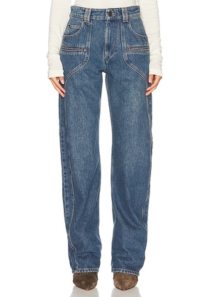 Isabel Marant Betiane Relaxed Jeans in Blue - Denim-Medium. Size 42 (also in ).
