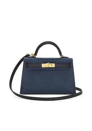 hermes Hermes Veau Epsom Kelly 20 Handbag in Indigo - Blue. Size all.