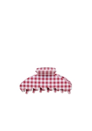 Emi Jay Big Effing Clip in Cherry Gingham - Red. Size all.