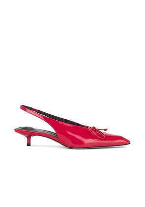 JACQUEMUS Les Slingbacks Cubisto in Red - Red. Size 38 (also in 36, 39, 40).