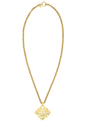 chanel Chanel 1992 Coco Mark Necklace in Gold - Metallic Gold. Size all.