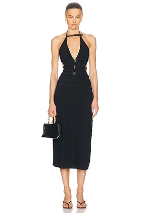 Cult Gaia Evaleigh Knit Dress in Black - Black. Size L (also in ).