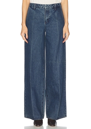 GRLFRND Sutton Wide Leg Trouser Jeans in Lake Tahoe - Blue. Size 23 (also in 24, 25, 26, 27, 28, 29, 31).