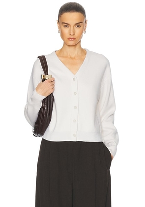 Guest In Residence Collegiate Cashmere Cardigan in Cream - Cream. Size XL (also in L).