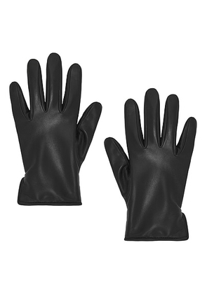 AGNELLE Lapin Gloves in Noir - Black. Size 6.5 (also in 7, 7.5, 8).