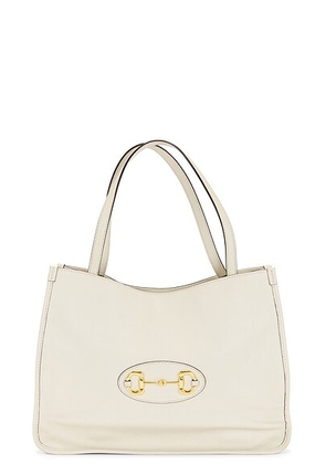gucci Gucci Horsebit 1955 Tote Bag in White - White. Size all.