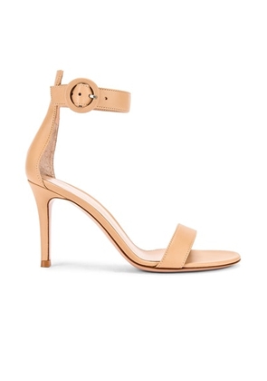 Gianvito Rossi Leather Portofino Heels in Nude - Neutral. Size 42 (also in ).