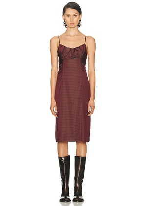 Dries Van Noten Dirios Dress in Burgundy - Burgundy. Size 36 (also in 34, 40).