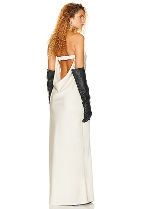 Helsa Lisette Column Maxi Dress in Ivory - Ivory. Size XL (also in L, M).